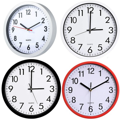 Round wall clock simple - round,