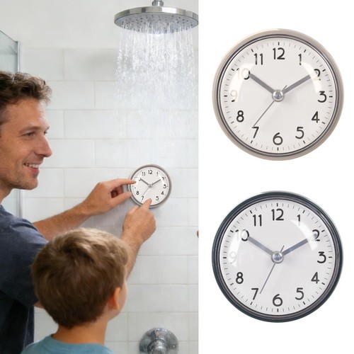 Bathroom clock waterproof - bathroom,