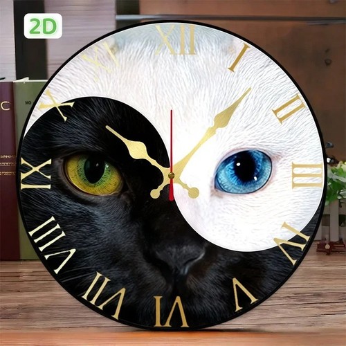10inch black white cat - 10inch,