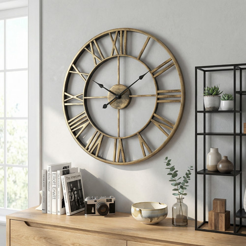 Large wall clocks metal - wall,