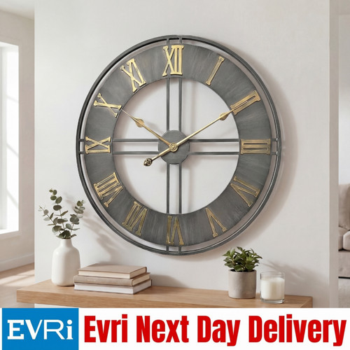 Large metal wall clocks - metal,