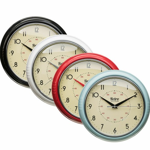 Retro clock wall diner vintage - wall,