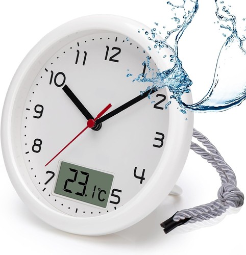 Bathroom wall clock waterproof - wall,