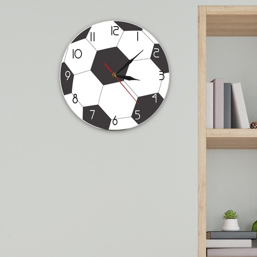 Wall clock inch football - clock,
