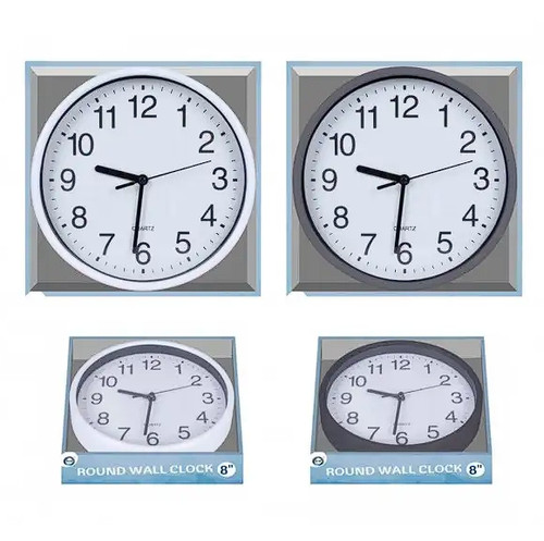 Round wall clock - round, –