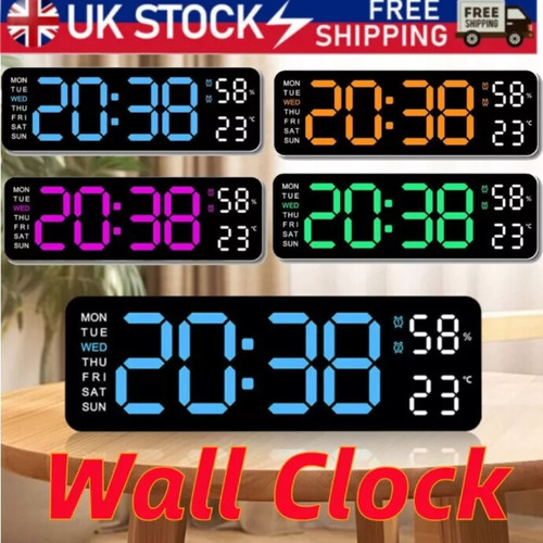 Digital wall clock inch - clock, 9