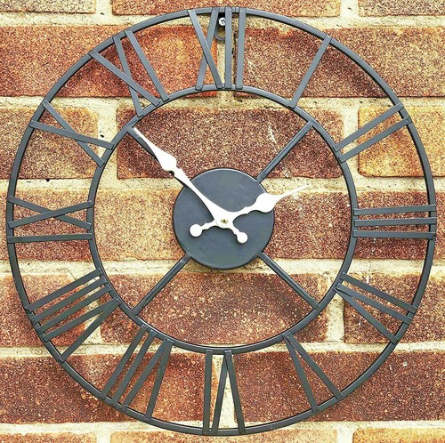 Large wall clock garden - wall, clock,