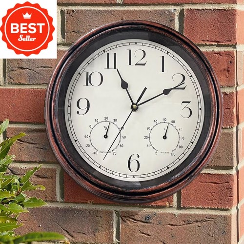 Garden station wall clock - wall, with