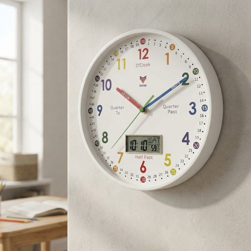 Silent kids clock - clock, dual