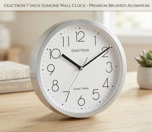 Modern slimline wall - wall, clock