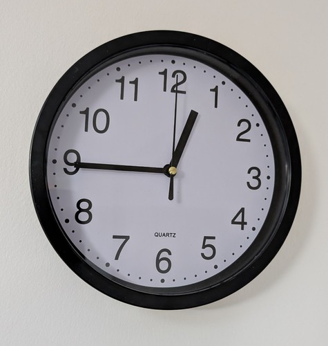 20cm silent round - 20cm, clock