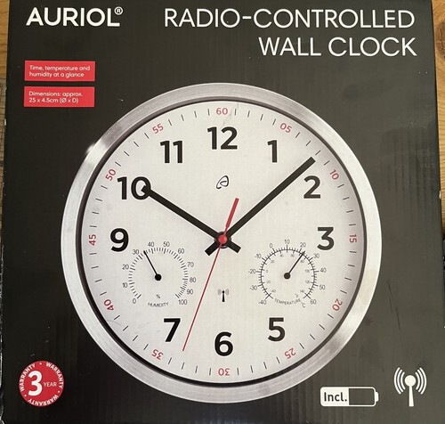 Radio controlled wall clock - wall,