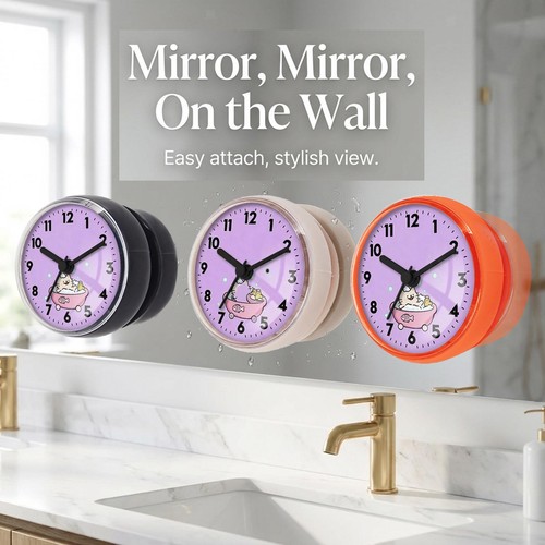 Bathroom clock waterproof - waterproof, anti